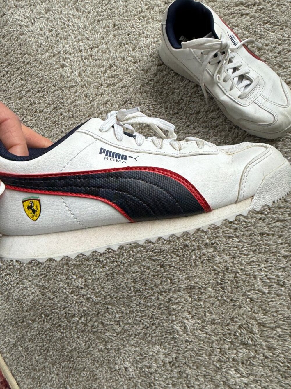 Youth Puma Roma Ferrari Shoes - 1C